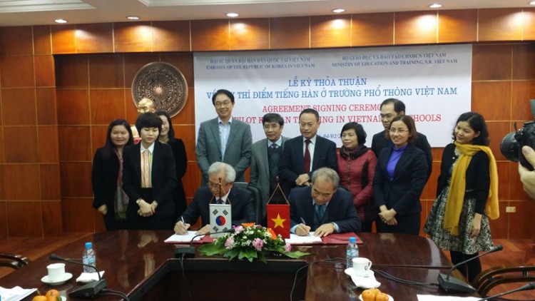 day tieng han o bac trung hoc hinh anh 1